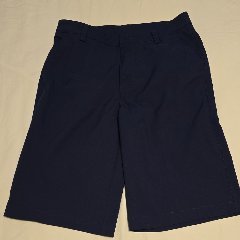 Puma Boys Navy Blue Golf Shorts Performance Moisture Wicking Size Large 12 L/G